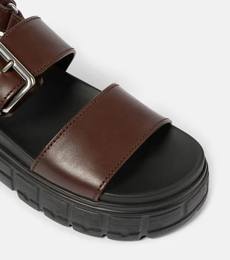 Miu Miu 50 leather platform sandals 6
