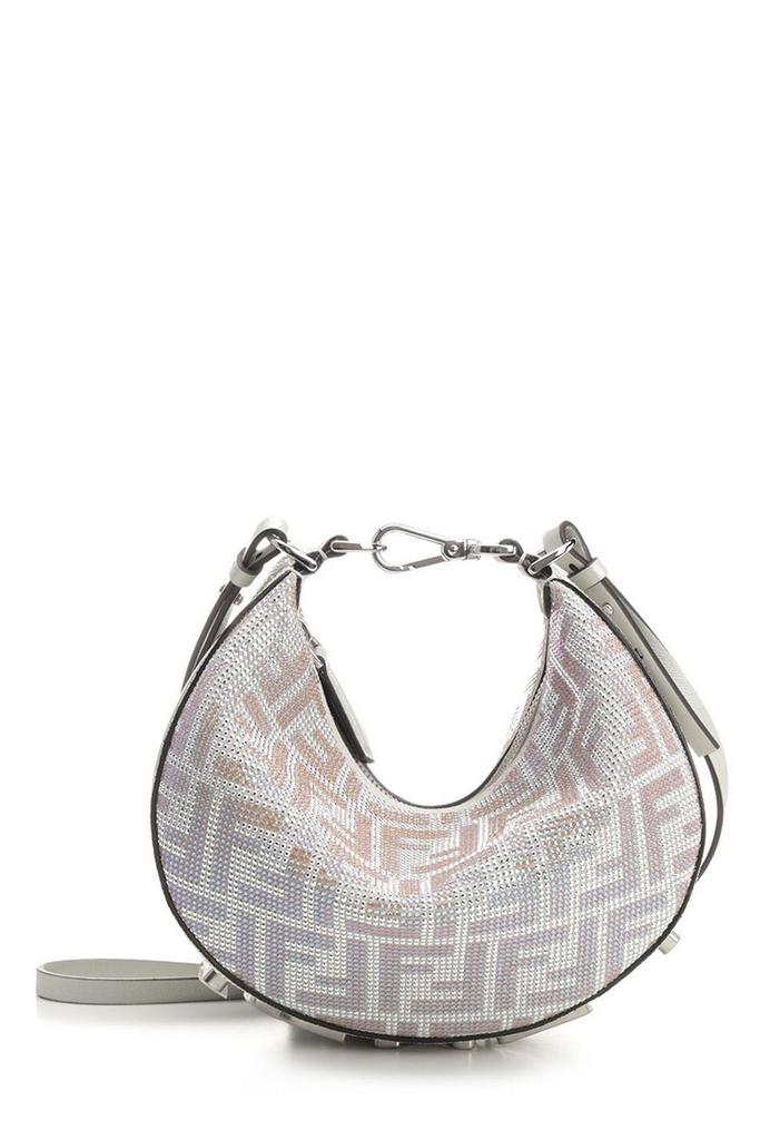 Fendi Fendi Fendigraphy Embellished Mini Hobo Bag - Bags