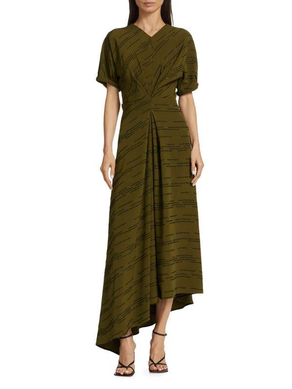 Textured Stripe Asymmetric Dress  On Sale Now with Up to 86% Off |  Discover Exclusive Deals & Savings at BeyondStyle  Authentic Proenza  Schouler women's apparel|women's|Women's|dresses|a-line with Limited-Time  Discounts, Free Shipping,