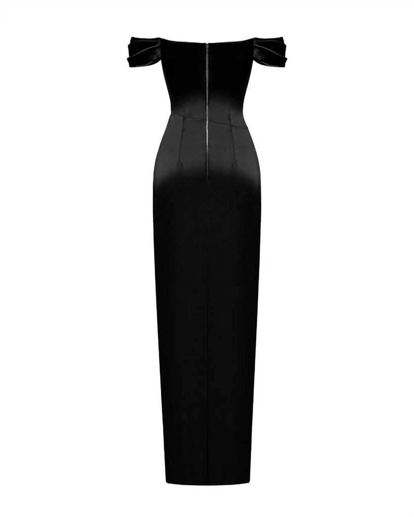 RASARIO Off-the-Shoulder Draped Corset Gown 2