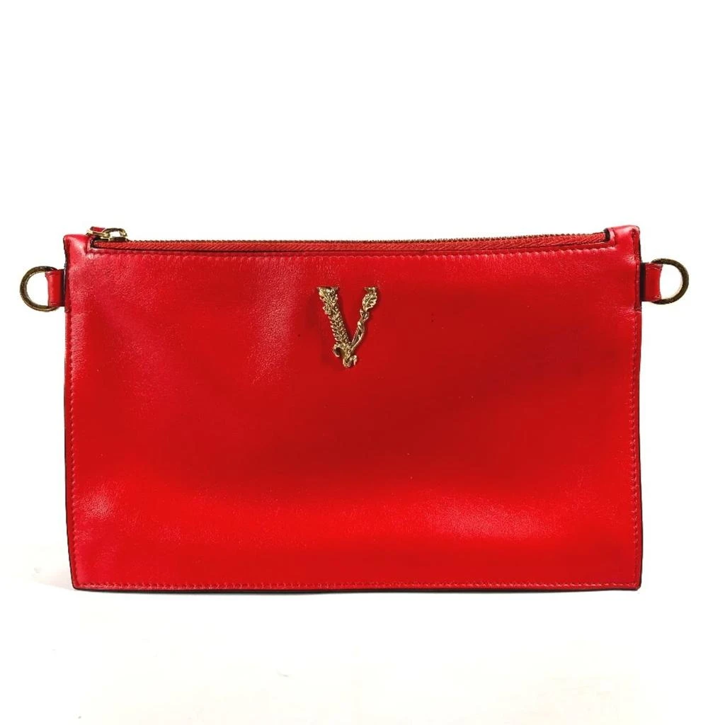 Versace Leather Clutch Bag Pouch (Pre-Owned)