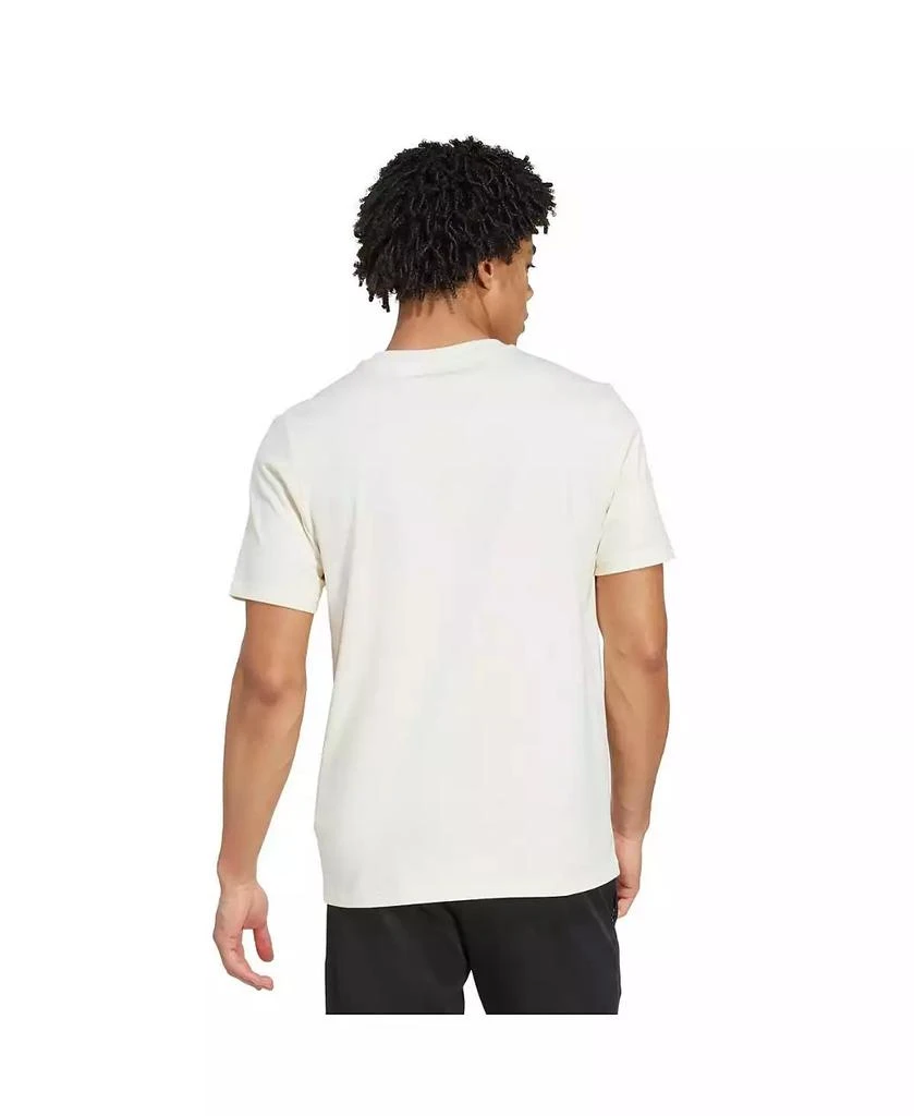 Adidas Men's Cream CR Flamengo Three-Stripes Wordmark T-Shirt 4