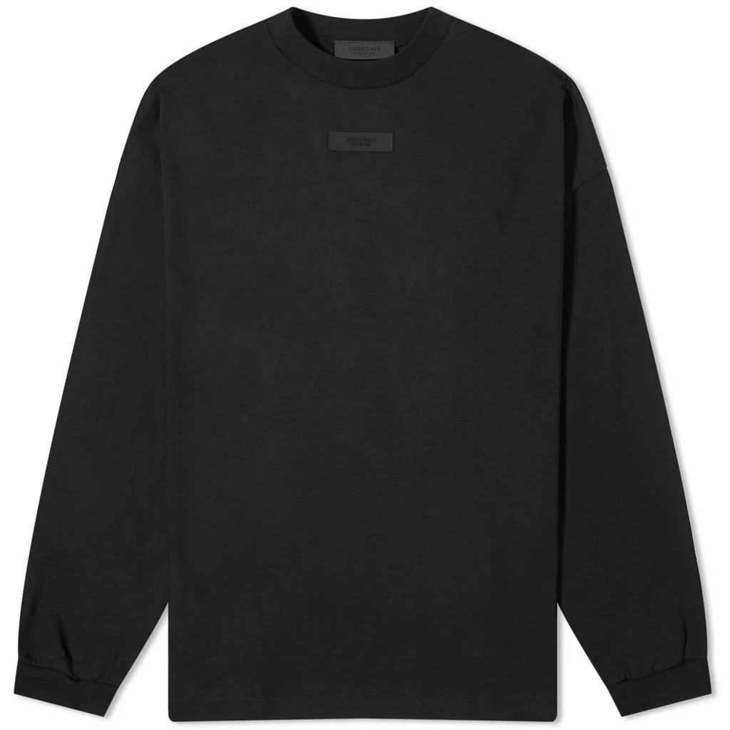 Essentials Fear of God ESSENTIALS Long Sleeve Spring Tab T-Shirt - Jet Black 1
