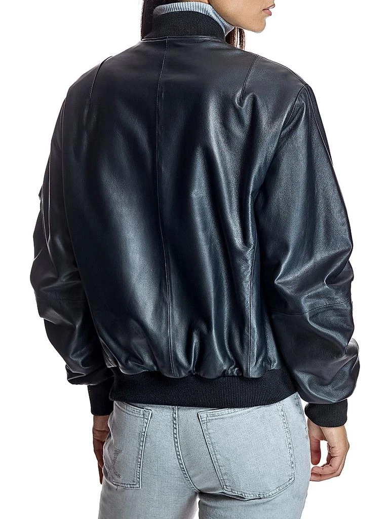 Maximilian Maximilian Oversized Leather Bomber 4