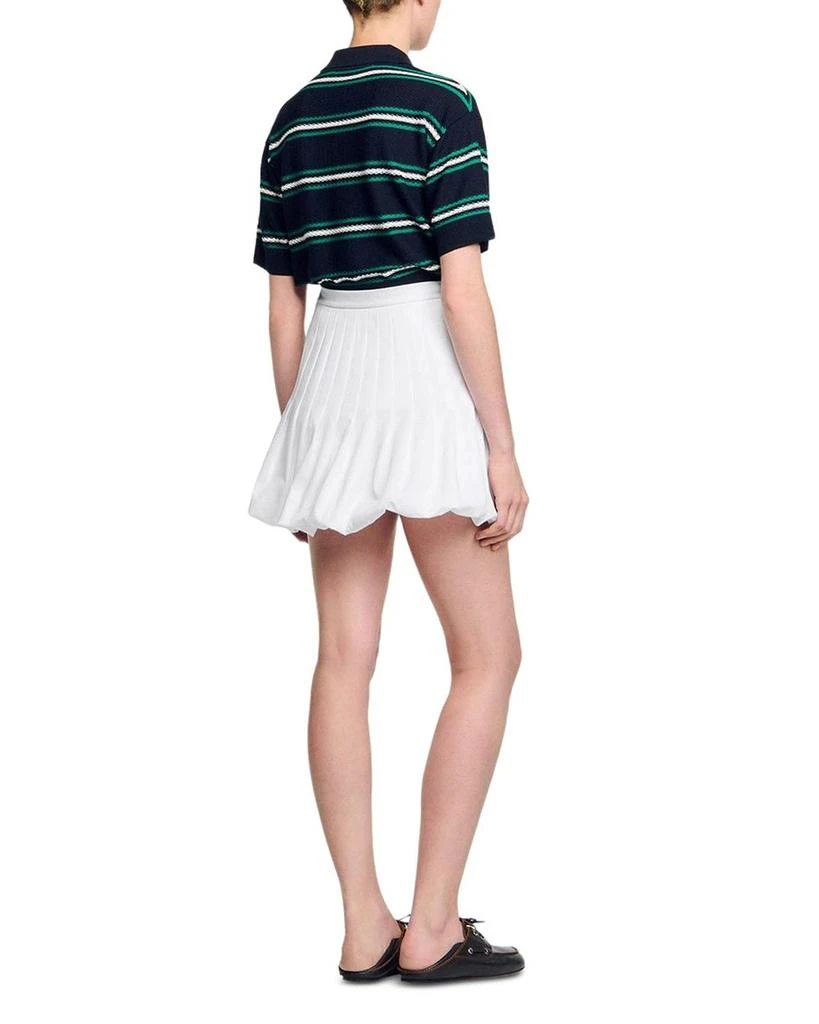 Sandro Pleated Bubble Hem Mini Skirt 5