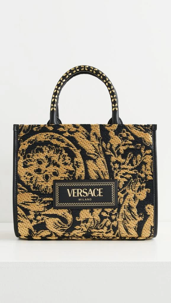Versace Rafia Barocco Small Tote 1