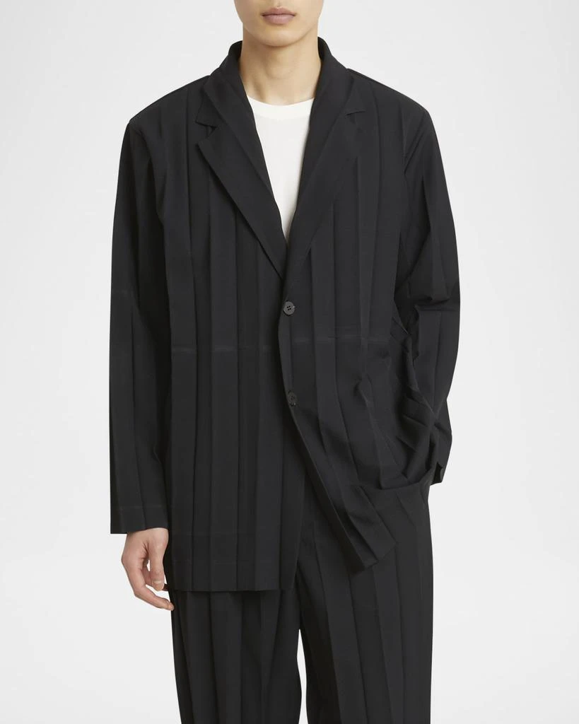 Homme Plisse Issey Miyake Men's Edge Pleated Sport Coat 4