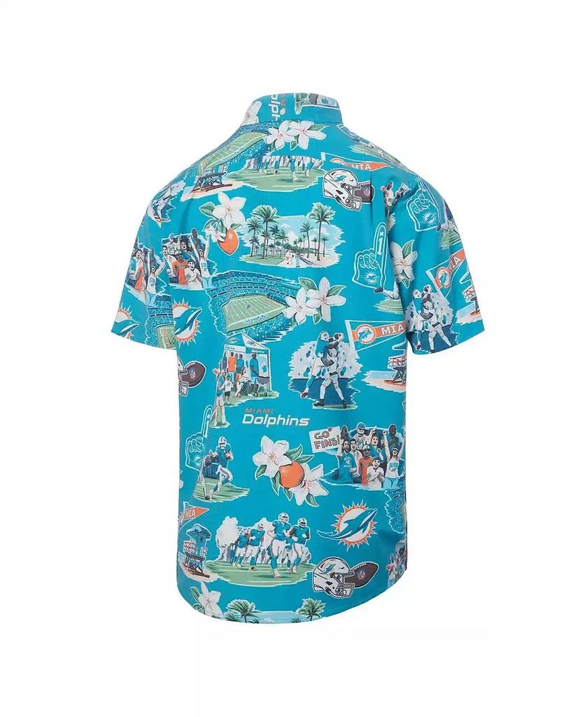 Reyn Spooner Men's Aqua Miami Dolphins Scenic Button-Down Shirt 3
