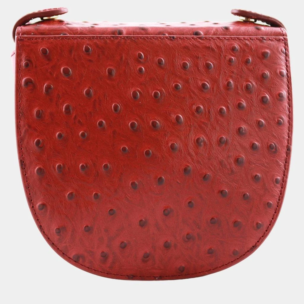 Charriol Charriol Bordeaux Leather Passion Ostrich Crossbody 3