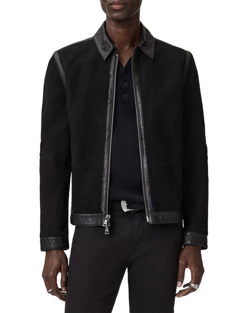 John Varvatos Jaxon Waxed Suede Jacket 2