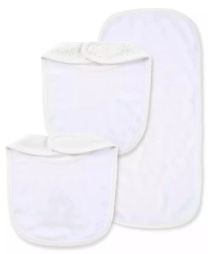 Little Me Baby Boys and Baby Girls Giraffe Bibs and Burp Cloth 4
