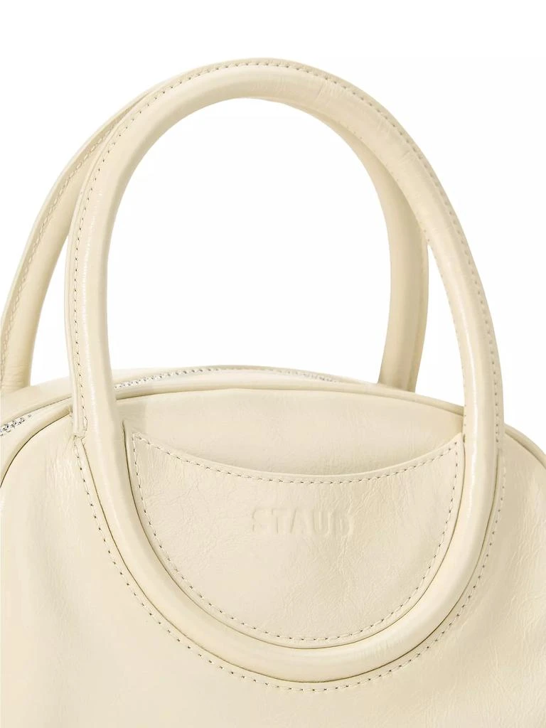 Staud Mini Maude Leather Bowler Bag 4