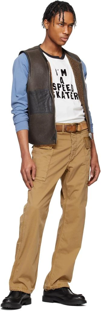 RRL Black Leather Double–O-Ring Belt 3