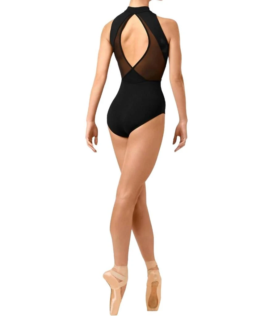 Bloch Ladies Zip Tank Camo Leotard Bodysuit In Black 2