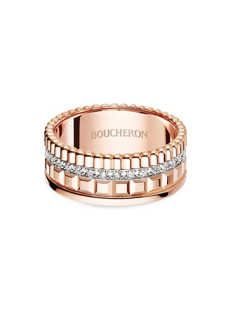 Boucheron Quatre Two-Tone 18K Gold & 0.24 TCW Diamond Ring 1