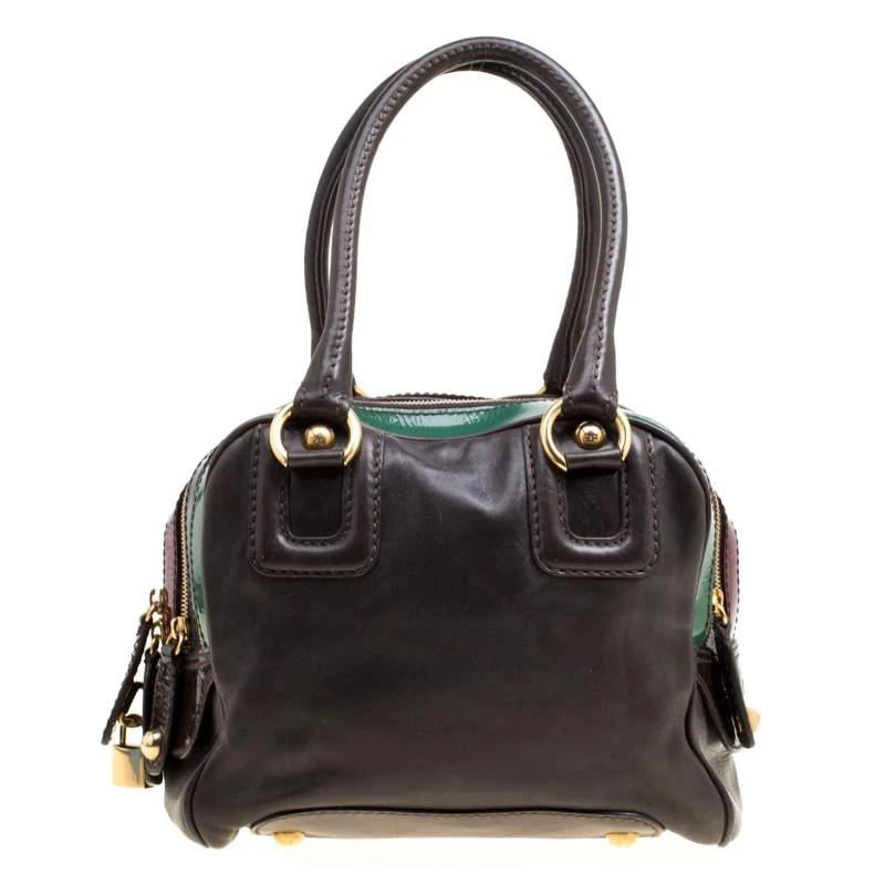 Dolce & Gabbana D&G Multicolor Leather Lily Bowler Bag 1