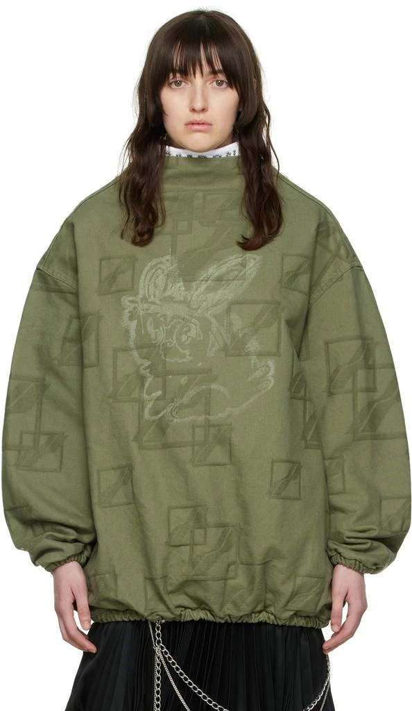 We11done Khaki Denim Blouse