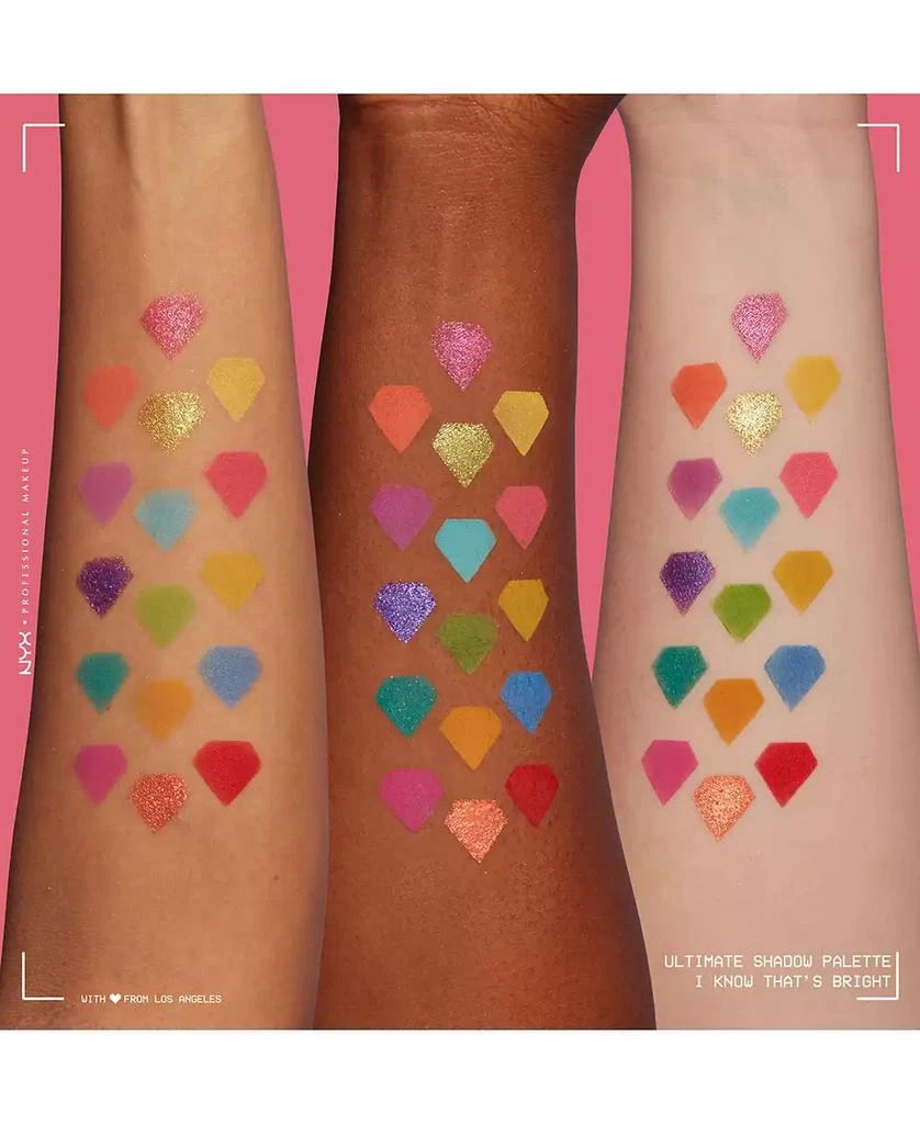 NYX Professional Makeup Ultimate Shadow Palette - I Know That
s Bright 3