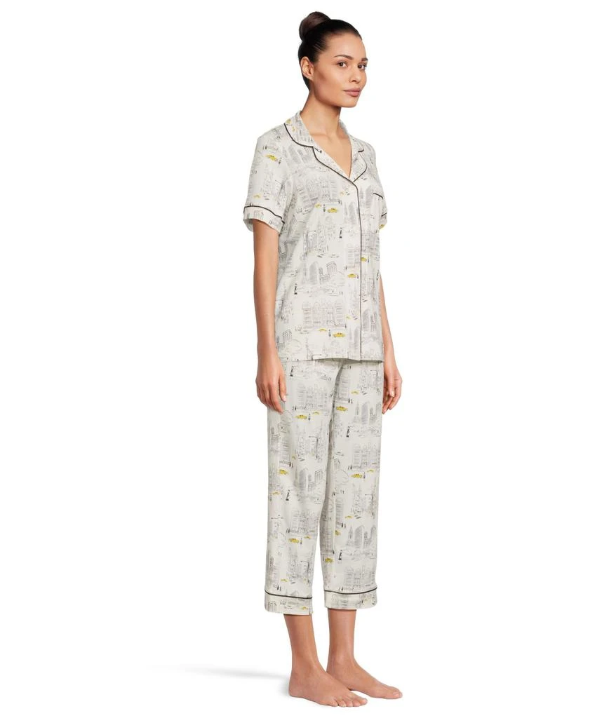 Bedhead PJs Short Sleeve Cotton Knit Cropped Pajama Set 2
