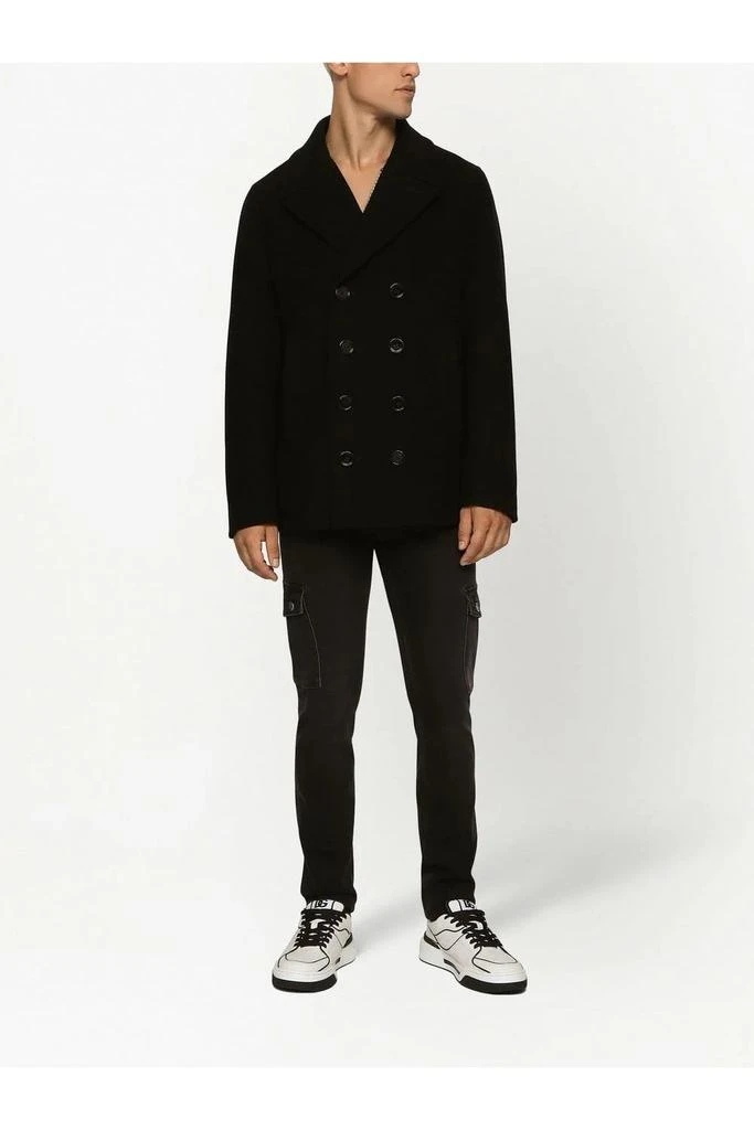 undefined Wool Plaque Peacoat Black 3