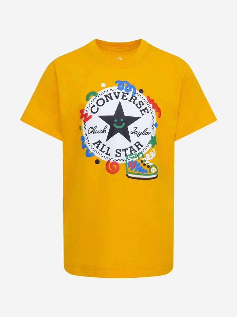 Converse Converse Boys Squiggle T-Shirt And Shorts Set in Black 3