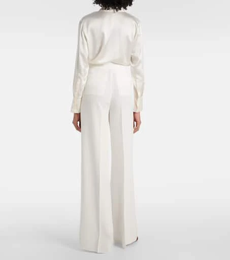 Max Mara Abetone high-rise cady wide-leg pants 3