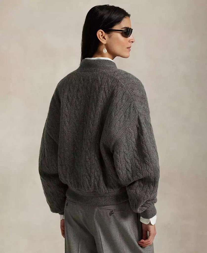 Ralph Lauren Women's Cable Bomber Jacket 4
