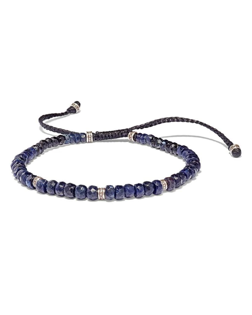 Jan Leslie Sapphire and Sterling Silver Bead Bracelet 1