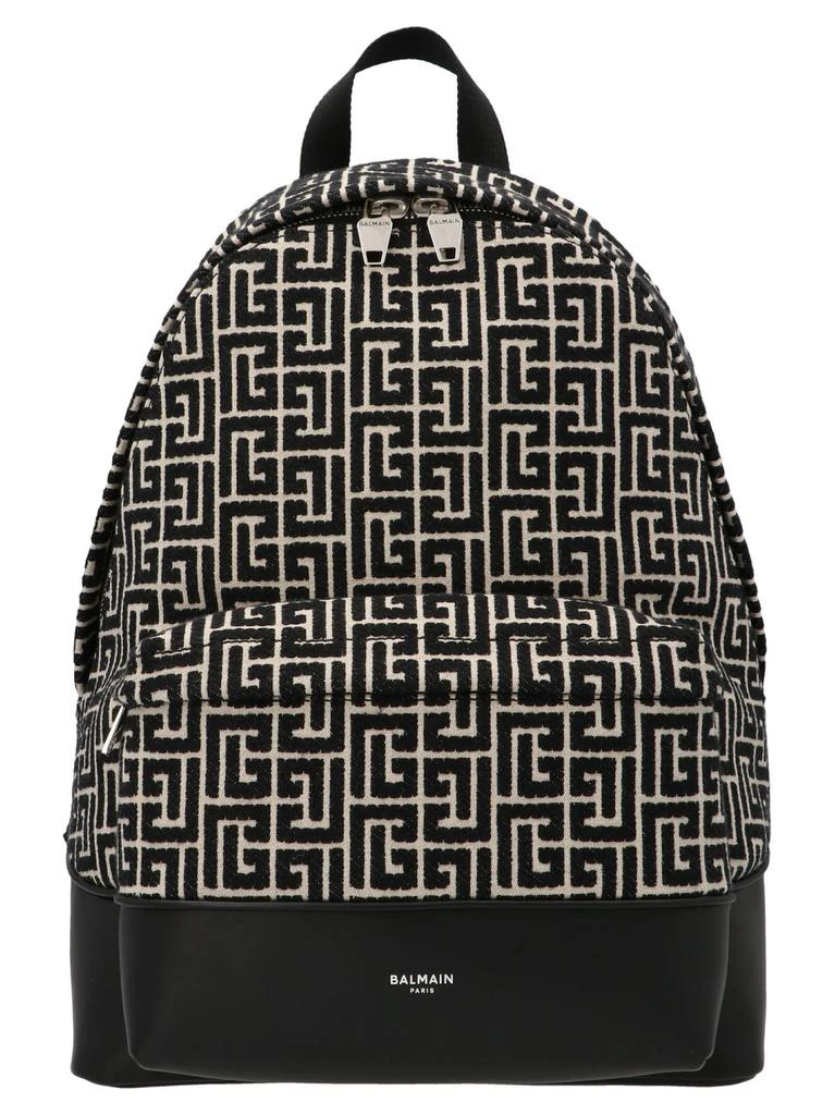 Balmain Balmain City Monogram Jacquard Backpack 1
