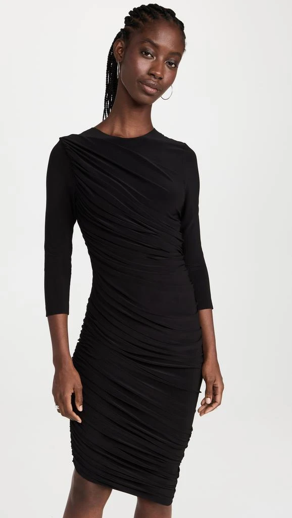 Norma Kamali Long Sleeve Diana Mini Dress 6