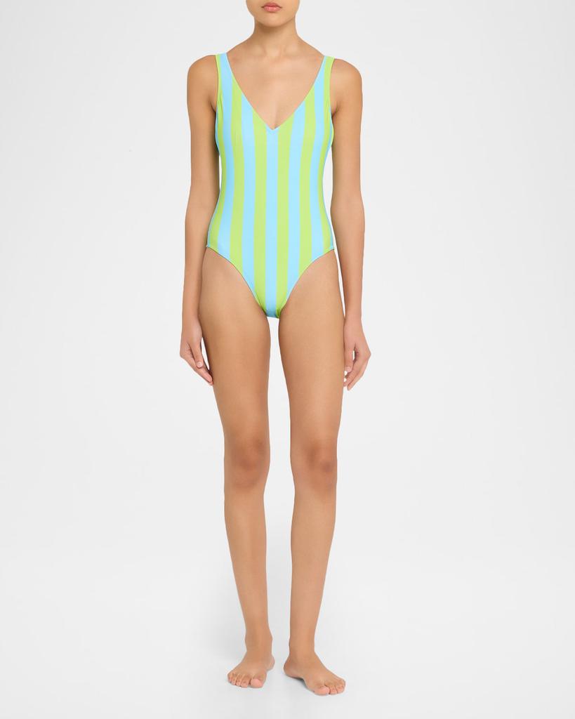 Solid & Striped The Michelle Striped One-Piece Swimsuit