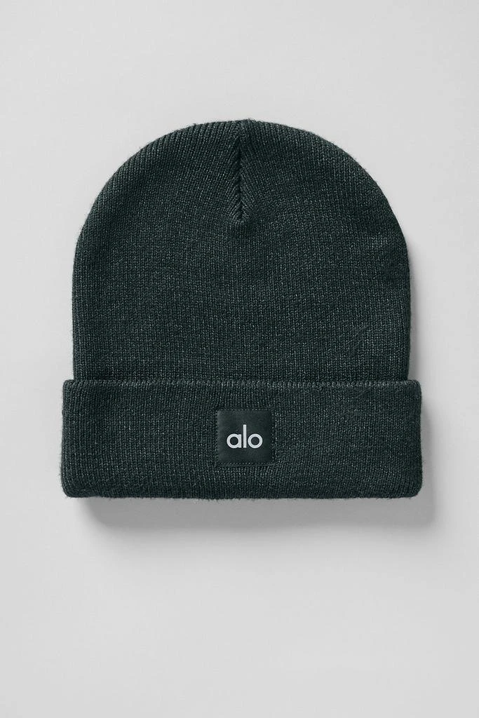Alo Everyday Beanie - Charcoal Green 2