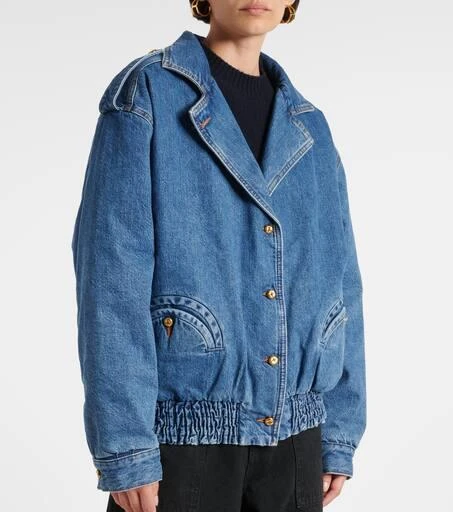 BLAZÉ MILANO Nariida Sapphire denim bomber jacket 5
