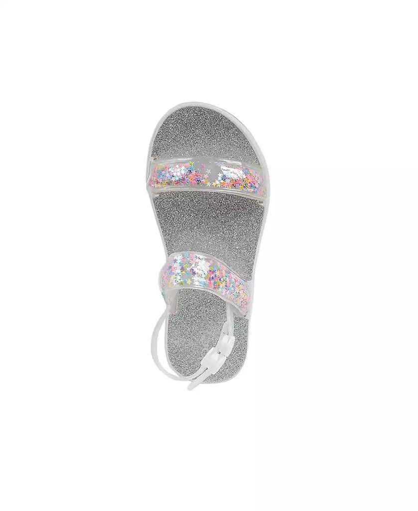 Bebe Toddler Girls Loose Glitter Straps Sandals 6