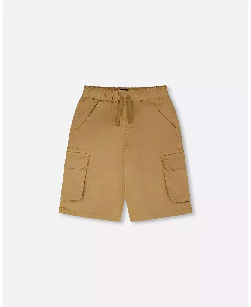 Deux par Deux Toddler Boys Stretch Twill Bermuda with Cargo Pockets