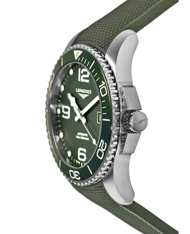 Longines Longines HydroConquest Automatic Green Dial Rubber Strap Men's Watch L3.782.4.06.9 3