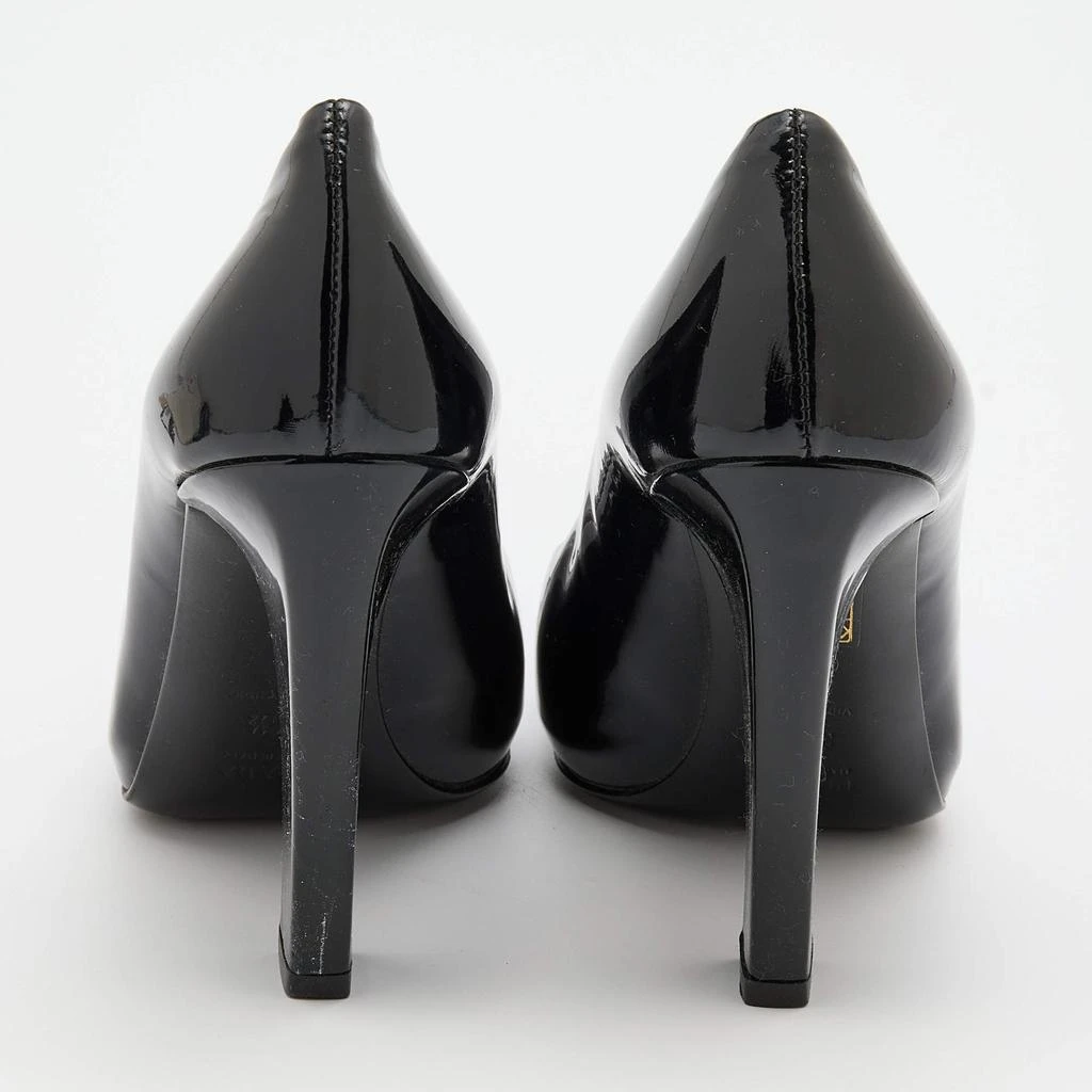 Prada Prada Black Patent Leather Cap Toe Pumps Size 36.5 5