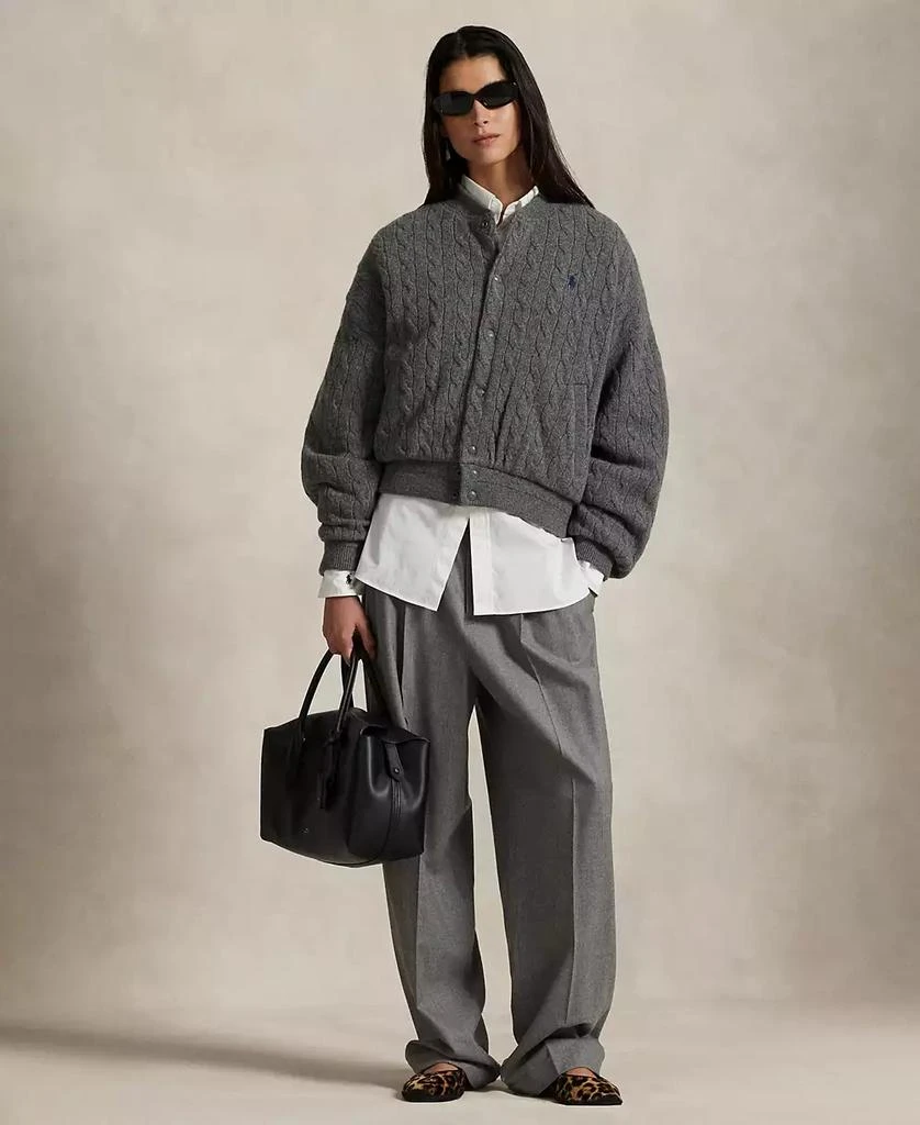 Ralph Lauren Women's Cable Bomber Jacket 2