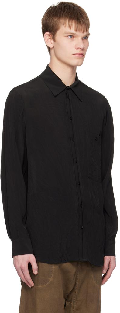 UMA WANG Black Tab Shirt