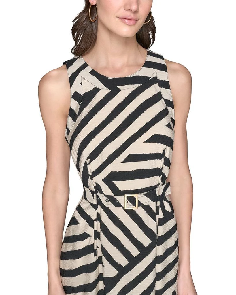 Karl Lagerfeld Paris Printed Rumpled Midi Dress 5