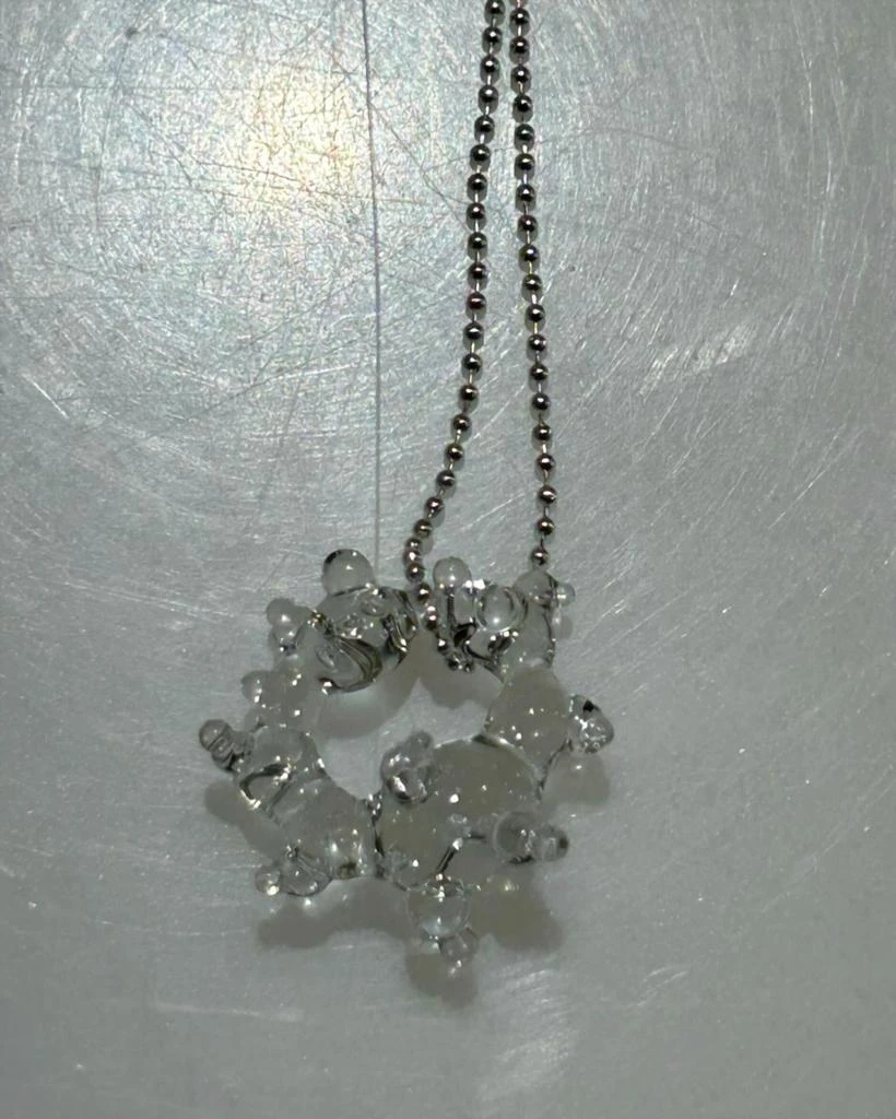 Alma Jewelry Alma Jewelry - Women
s Bubble Charm Glass Necklace