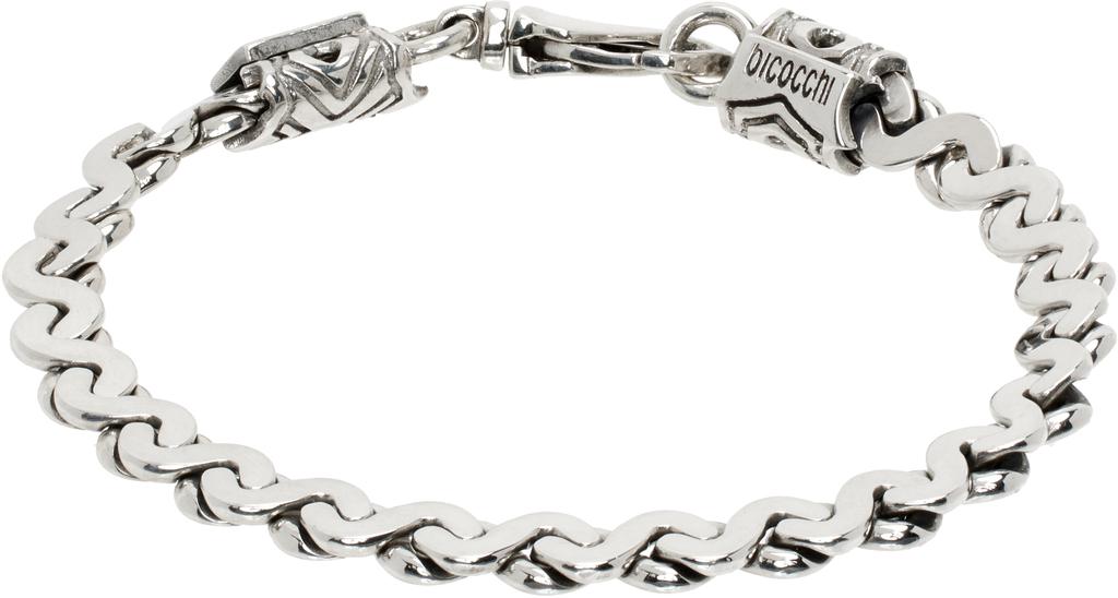 ブレスレット EMANUELE BICOCCHI SILVER 925 INTRICATE CHAIN BRACELET Emanuele Bicocchi Silver Herringbone Chain Bracelet