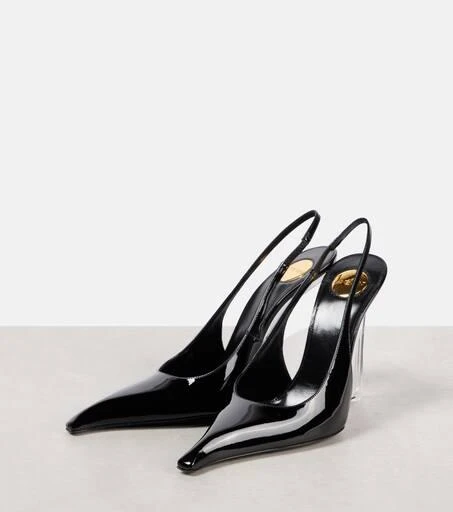 Yves Saint Laurent Miller 110 leather wedges 4