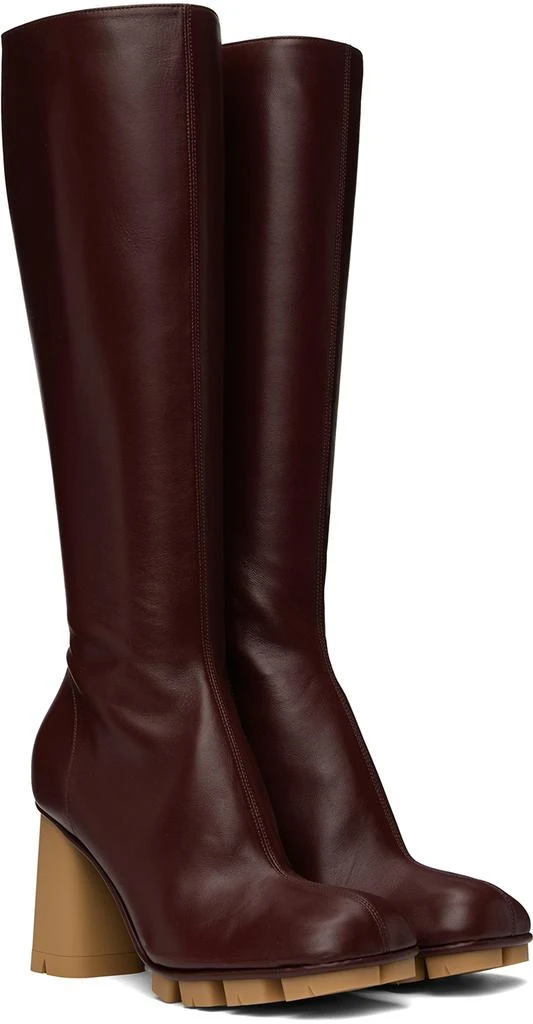 Bottega Veneta Burgundy Shore Boots 4