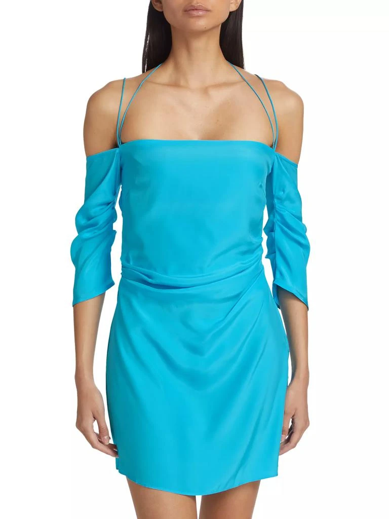 Gauge81 Samanca Silk Draped Minidress 3