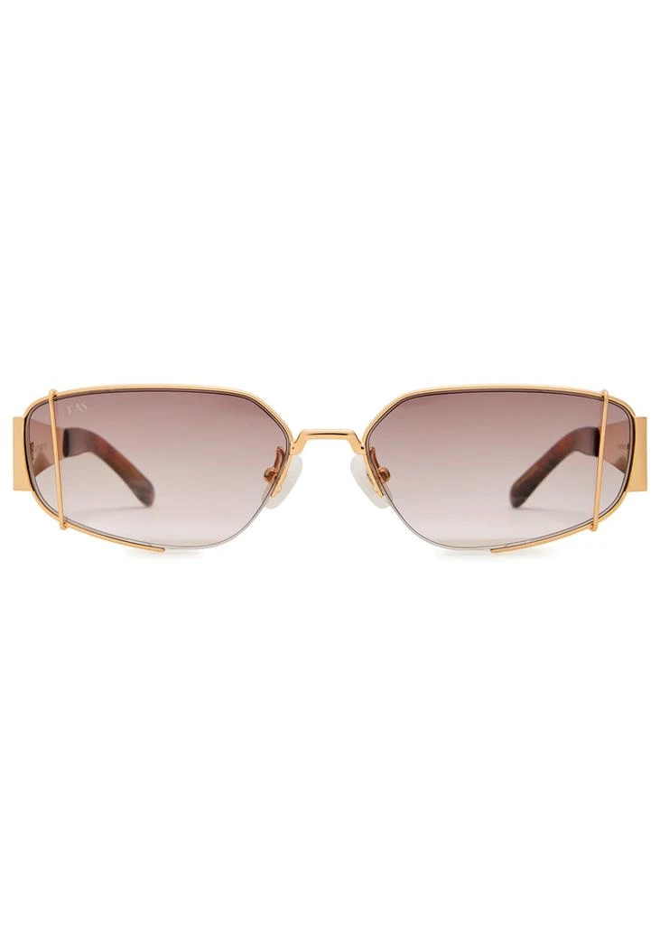 FOR ART'S SAKE Talia rectangle-frame sunglasses 2