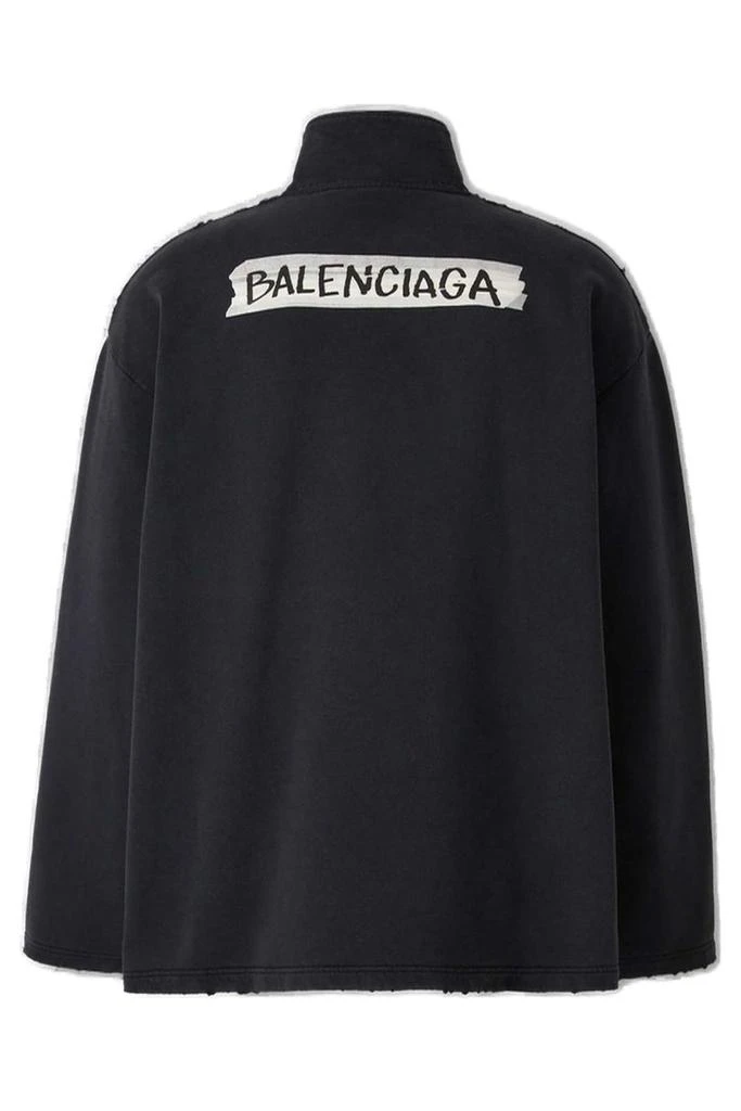 Balenciaga Balenciaga High-Neck Half-Zipped Sweatshirt 2