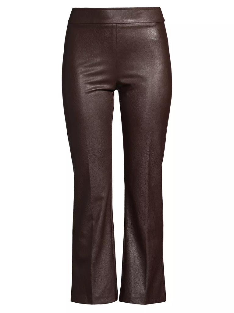 Avenue Montaigne Leo Faux-Leather Crop Pants