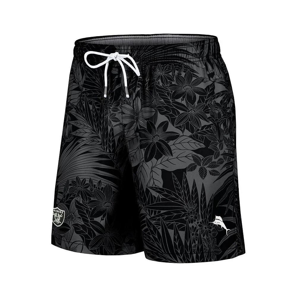 Tommy Bahama Men's Black Las Vegas Raiders Santiago Palms Board Shorts 3