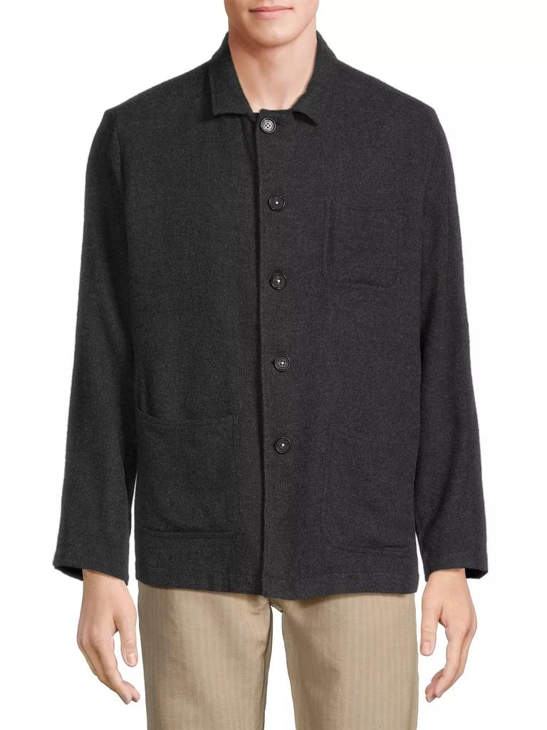 Massimo Alba Florida Wool-Silk Shirt Jacket 3